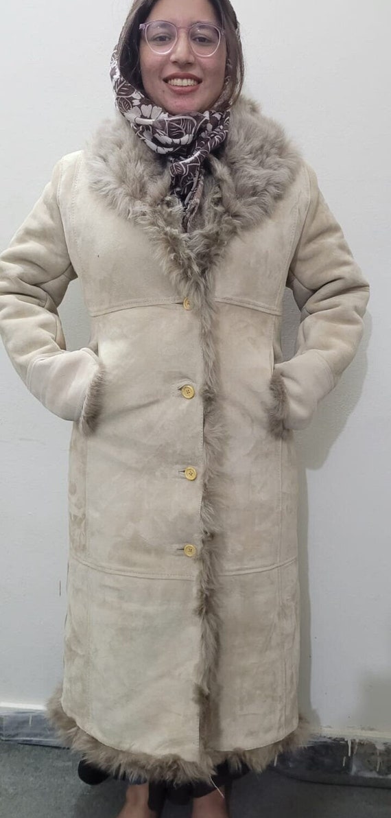 Y2K Vintage Penny Lane Coat Women Shearling Coat F