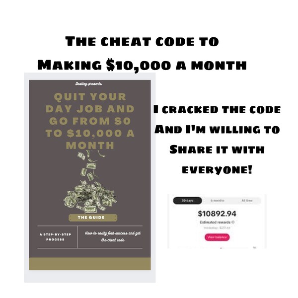 Quit Your Day Job & Achieve Financial Freedom  Learn How to Go from 0 dollars to 10,000 dollars Monthly with this Comprehensive Guidebook!