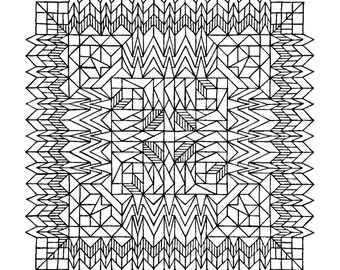 Hand Drawn Coloring Page for Relaxation PDF 3 - Etsy