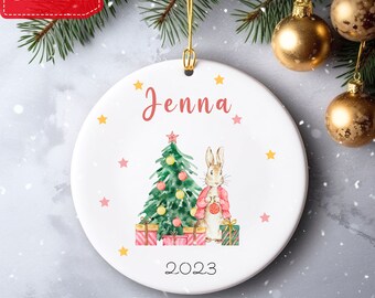 Personalised Baby's 1st Christmas Ornament, Custom Baby's First Christmas Decoration, New Born Christmas Gift, Baby Cherished Memories.
