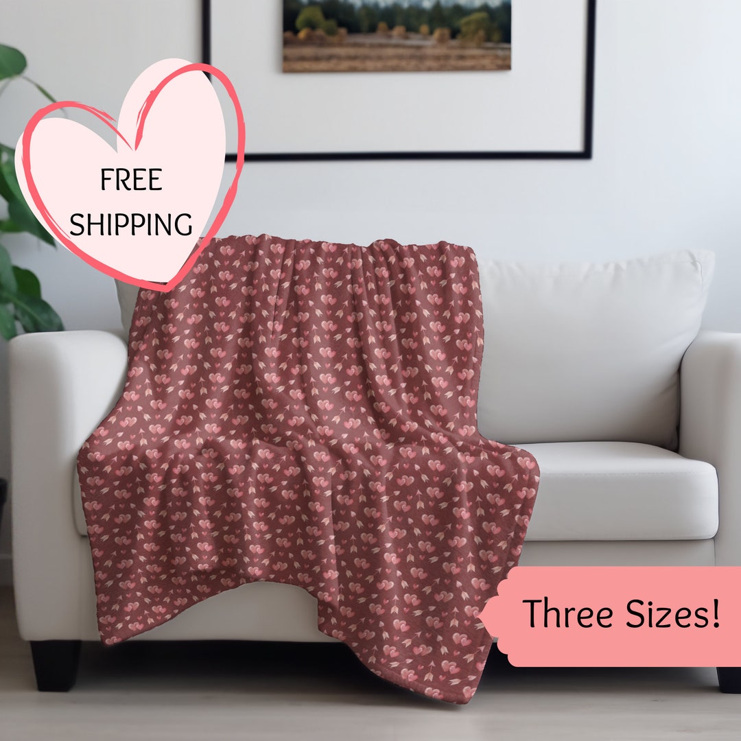 Valentine Gift Blanket Valentine Gift for Her Valentine Blanket Gift