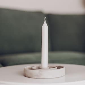 Candlestick, candle holder, concrete decoration, gift idea, Annas Art
