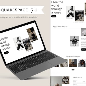 Fashion Photographer Squarespace Website Template