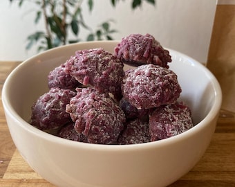Ube “Sea Urchin” Tea Cookies: Organic, Made-to- order, No artificial flavors/ colorings/ preservatives