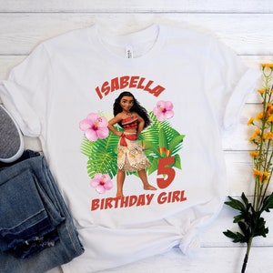Moana Birthday TShirt ,Matching Family TShirt, Moana Birthday Tee, Magic Kingdom Shirt,   Birthday Girl T Shirt, Moana Inspired Princess Tee