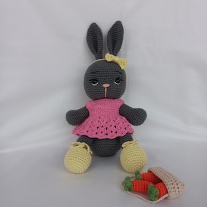 Crochet Animals, Crochet Bunny Amigurumi, Crochet Rabbit, Crochet Stuffed Animals, Crochet Bunny Doll,Newborn or child gift,Baby Shower Gift