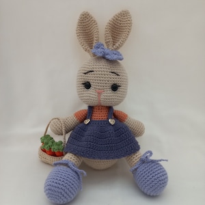 Crochet Animals, Crochet Bunny Amigurumi, Crochet Rabbit, Crochet Stuffed Animals, Crochet Bunny Doll,Newborn or child gift,Baby Shower Gift