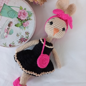 Gehaakte konijnenpop, op maat gemaakt konijn te koop, pasgeboren babycadeau idee, konijn met lange oren, gevuld konijn, Amugurumi speelgoed, babyspeelgoed