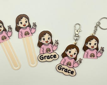 Custom Cartoon Keychains, Bookmarks, and Magnets | Personalized 3D Gifts
