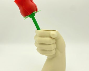3D Printed Hand Vase – Romantic Flower Holder