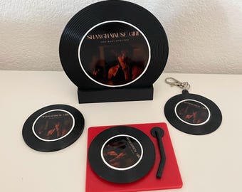 Custom 3D Printed NFC Music Disc: Retro Record Player, Magnet, Charm