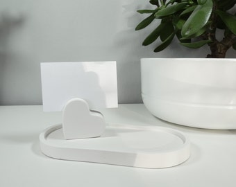 Heart card holder - decoration; Place card holder