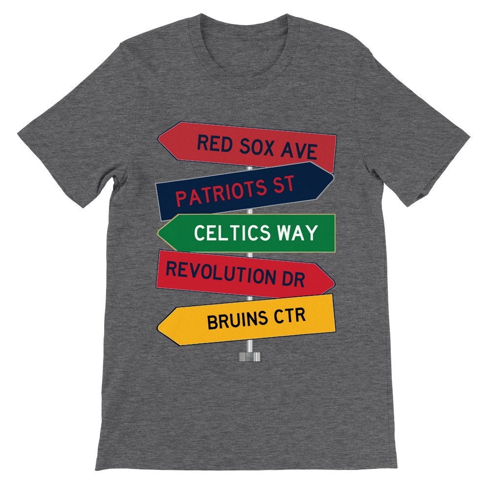 Boston B New England Sports Team Mashup Patriots Bruins Celtics Red Sox Fan T  Shirt