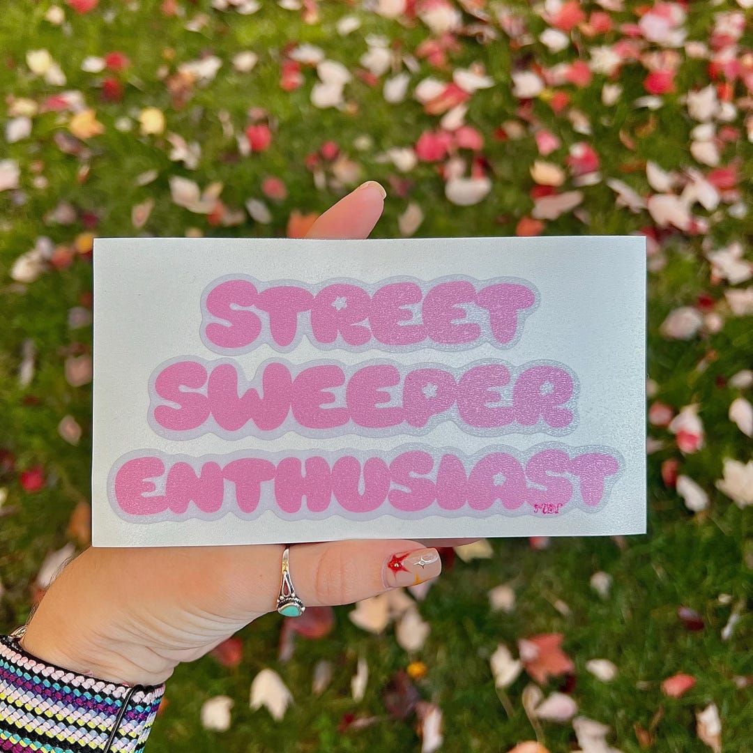 Sweeper Sticker Street Sweeper Enthusiast Bumper Sticker - Etsy