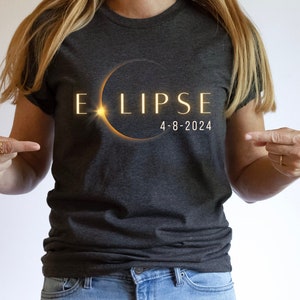 Shirt totale zonsverduistering 2024, 8 april 2024, kaart VS, Path of Totality-T-shirt, souvenir lente-Amerika Eclipse