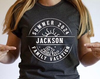 Custom Family Vacation T-Shirt, Personalized Matching Shirts