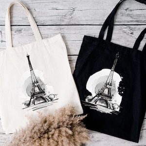 Paris Tote Bag, Eiffel Tower Tote Bag, France Tote Bag, Eiffel Tote Bag, Traveler Tote Bag, Paris Bag, I Love Paris Bag, France Theme Bag