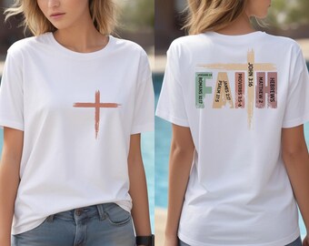 Faith Christian Shirt, Bible Verse Comfort Colors Tee