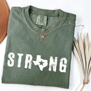 Comfort Colors® Texas Strong Flood Shirt, Hill Country Strong T-shirt, Texas Floods Victim T-Shirt, Comfort Colors Pray for Texas Tee