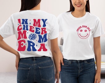 Cheer Mom Era Shirt, Red Blue, Mother's Day Gift