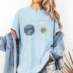 Comfort Colors® Artemis II Moon Mission T-Shirt, NASA Space Program Fan Tee, Astronomy Gift, Rocket Launch Shirt, Space Exploration Top image 13