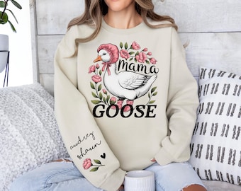 Sudadera de Mamá Ganso, Suéter para Mamá Embarazada, Camiseta de Ganso Tonto, Regalo de Embarazo, Anuncio de Bebé, Camiseta de Anuncio de Embarazo, Regalo para Revelar el Embarazo