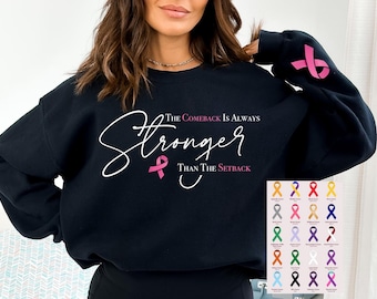 The Comeback Is Always Stronger Than The Setback, Pink Breast Cancer Shirt Women,  Pink Ribbon, Awareness, Breast Cancer Survivor Gift