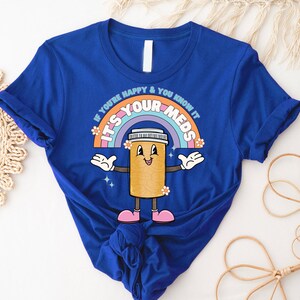 Chemise drôle d'infirmière, pilules heureuses, humour d'infirmière image 3