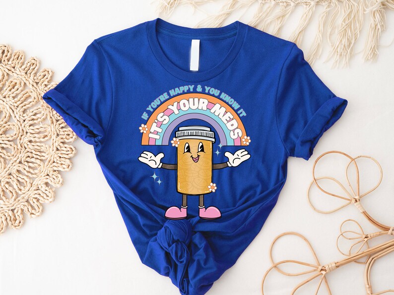 Chemise drôle d'infirmière, pilules heureuses, humour d'infirmière image 3