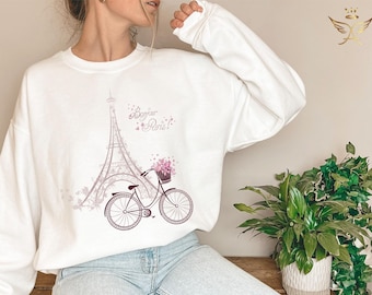 Bonjour Paris Shirt, Eiffel Tower, Travel Tee, Music Teacher Gift