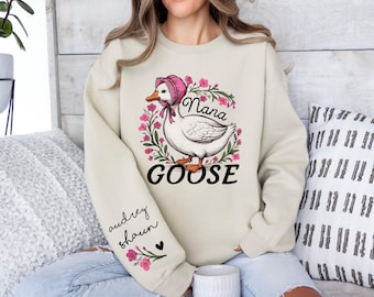 Nana Goose Sweatshirt, Mother's Day Gift, Mom Crewneck