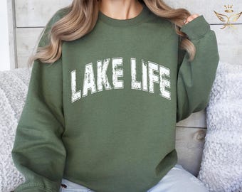 Lake Life Sweatshirt, On The Lake Hoodie, Travel Lover Outfit, Gift For Adventurer, Family Travel Apparel, Camper Clothing, Lake Vibes Tee