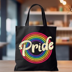 Borsa tote LGBTQ+ Pride - Accessori per orgoglio gay queer, non binario, lesbico, bisessuale, transgender - Borsa tote grande