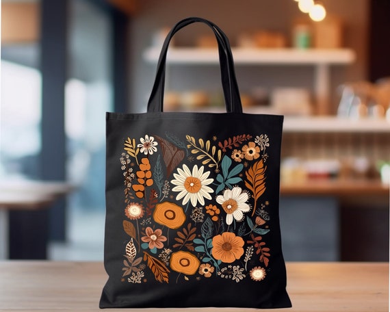Sac Fourre-tout Nature Alpaga Avec Motif Imprimé, Sac à Main Lavable En