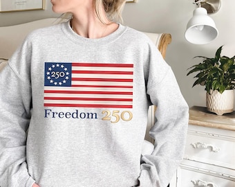 Sweat-shirt d'anniversaire du 250e anniversaire des États-Unis, sweat à capuche patriotique, vêtements militaires