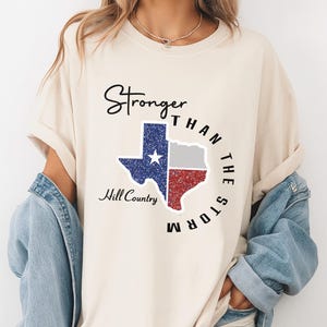 Comfort Colors® Texas Strong Flood Shirt, Hill Country Strong T-shirt, Texas Floods Victim T-Shirt, Comfort Colors Pray for Texas Tee
