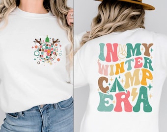 Winter Camp Era Sweatshirt, Camping Troop Hoodie, Girls Tee