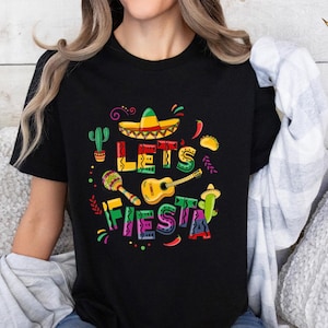 Let&#39;s  Fiesta Shirt, Cinco De Mayo Shirt, Lets Fiesta Tee,Mexican Fiesta,Mexican Festival Shirt, Fiesta Party