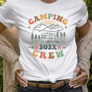 Camping Crew Shirt, benutzerdefinierte Camp Troop Nummer T-Shirt, Camping Shirt, Camping Shirt, Truppe Shirt, Mädchen Camping T-Shirt, Mädchen Shirt, Frühling T-Shirt