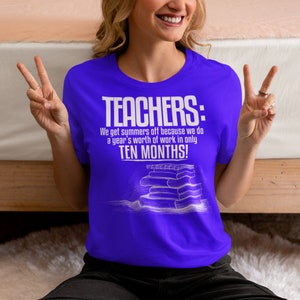 Teachers Tee, Last Day Of School Shirt For Teacher, Funny Teacher Shirt, Summer Break Teachers Shirt, Gift For Teacher, Silly Teacher Gift