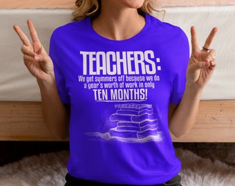 Lustiges Lehrer Shirt, Sommer Pause Grafik T-Shirt