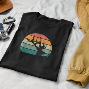 Retro Elk Antler Unisex Jersey Short Sleeve Tee