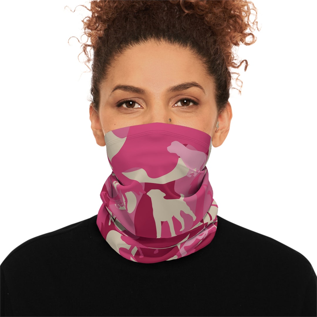 Labrador Pink Camo Winter Neck Gaiter Custom Style Ultimate Etsy