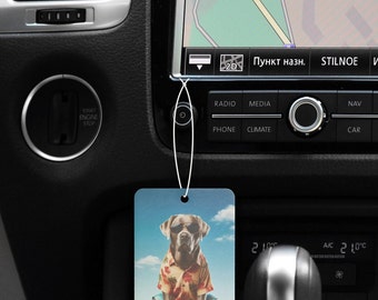 Silver Lab Hawaiian Beach Car Air Freshener Pine Scent New Car Scent Black Ice Scent Labrador Vehicle Air Freshener Dog Car Air Freshener