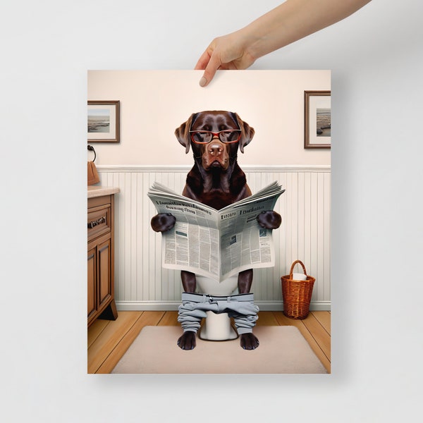Chocolate Labrador - Etsy