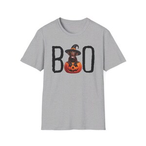 Halloween Shirt Chocolate Lab Puppy Pumpkin BOO Witch Hat Dog Shirt Cute Halloween Dog T-Shirt Chocolate Lab Mom Gift Fall Hooded TShirt image 6
