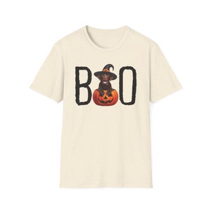 Halloween Shirt Chocolate Lab Puppy Pumpkin BOO Witch Hat Dog Shirt Cute Halloween Dog T-Shirt Chocolate Lab Mom Gift Fall Hooded TShirt image 7