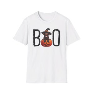 Halloween Shirt Chocolate Lab Puppy Pumpkin BOO Witch Hat Dog Shirt Cute Halloween Dog T-Shirt Chocolate Lab Mom Gift Fall Hooded TShirt image 5