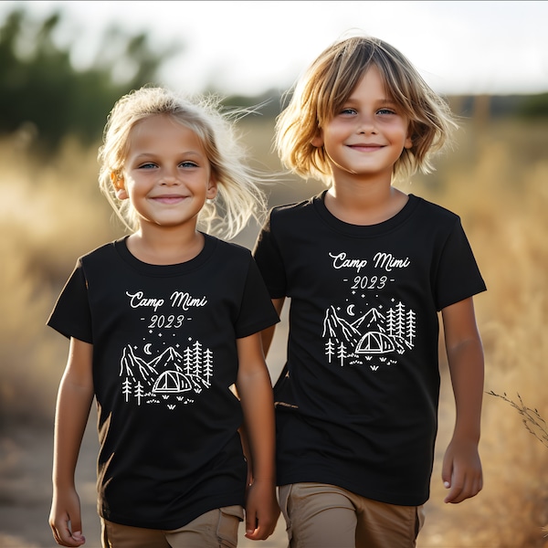 Personalized Camp Mimi Nana Grammy Family T-shirts