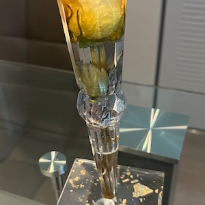 La rosa encapsulada, rosa real encapsulada real, rosa real preservada con base, hecha a mano y personalizada con envío rápido